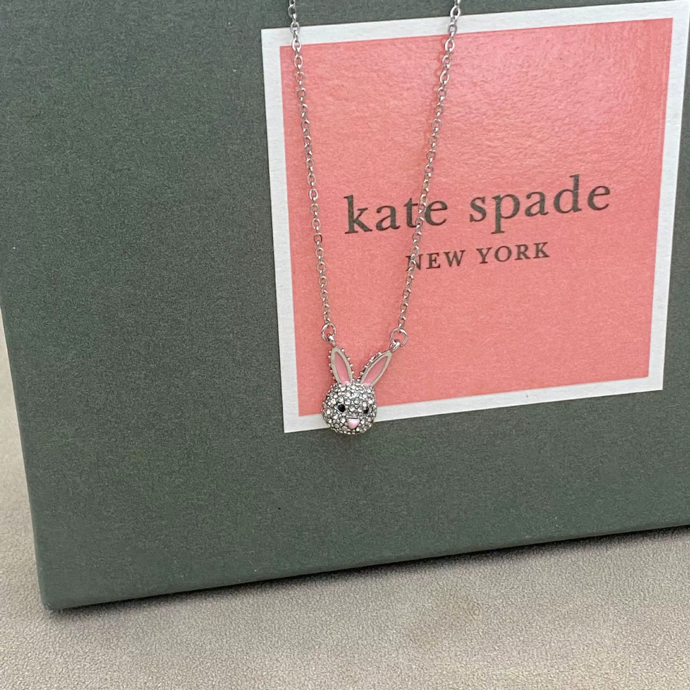 kate spade Vietnam Sand Gold Rabbit Necklace Diamond Fade Resistant